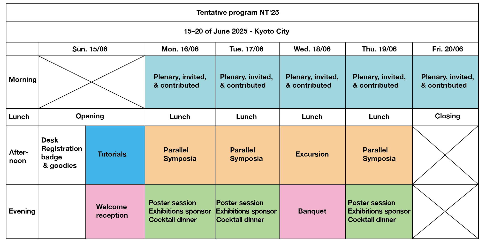 Program at a glance